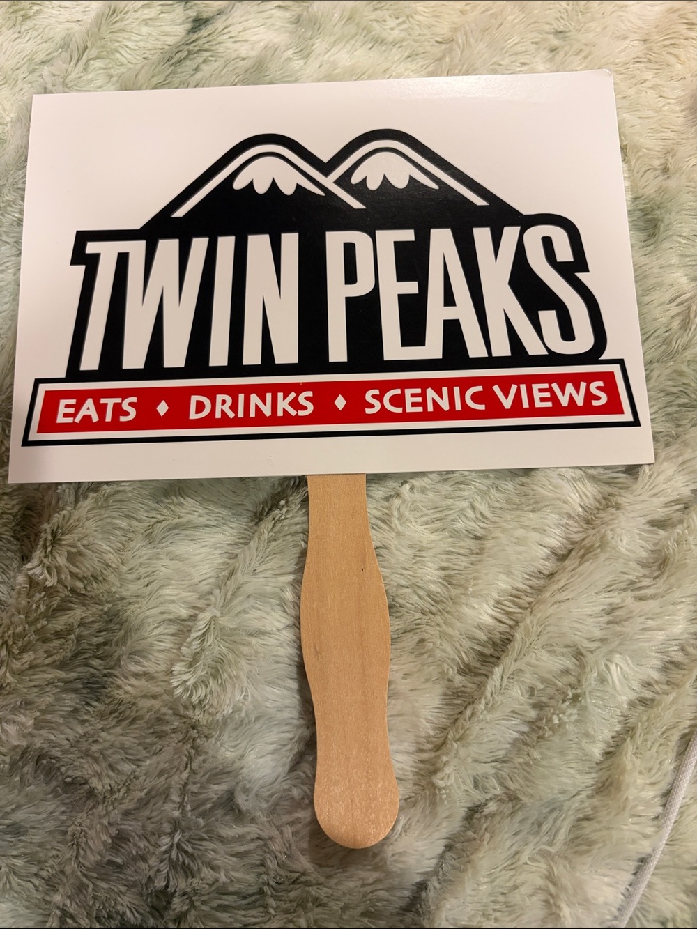 Twin Peaks Handheld Fan/sign Eats Drinks Scenic Views sexy food girls merch  fun